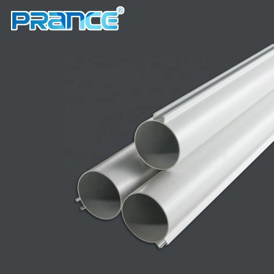 Aisle corridor dedicated white aluminum round tube ceiling